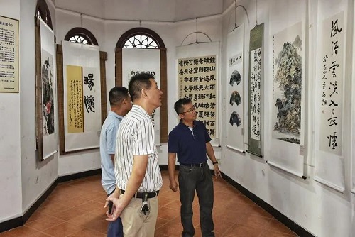 闽江之心丨“翰墨颂盛世一一喜迎党的二十大书画作品展”在仓山区烟山画院开幕