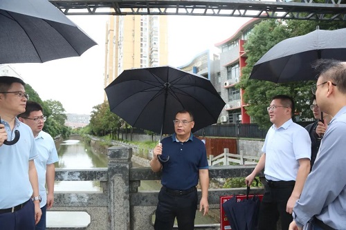 区主要领导到一线检查指导台风“康妮”防御工作