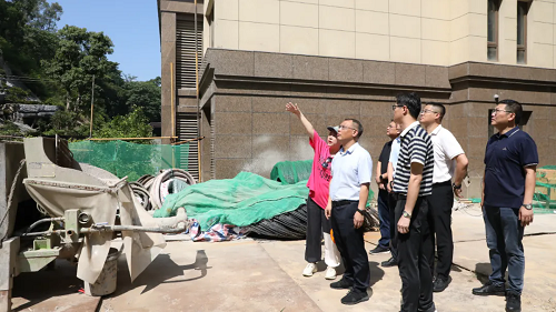 区委主要领导检查防汛备汛工作