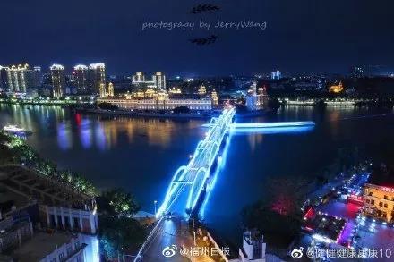 夜晚中洲岛